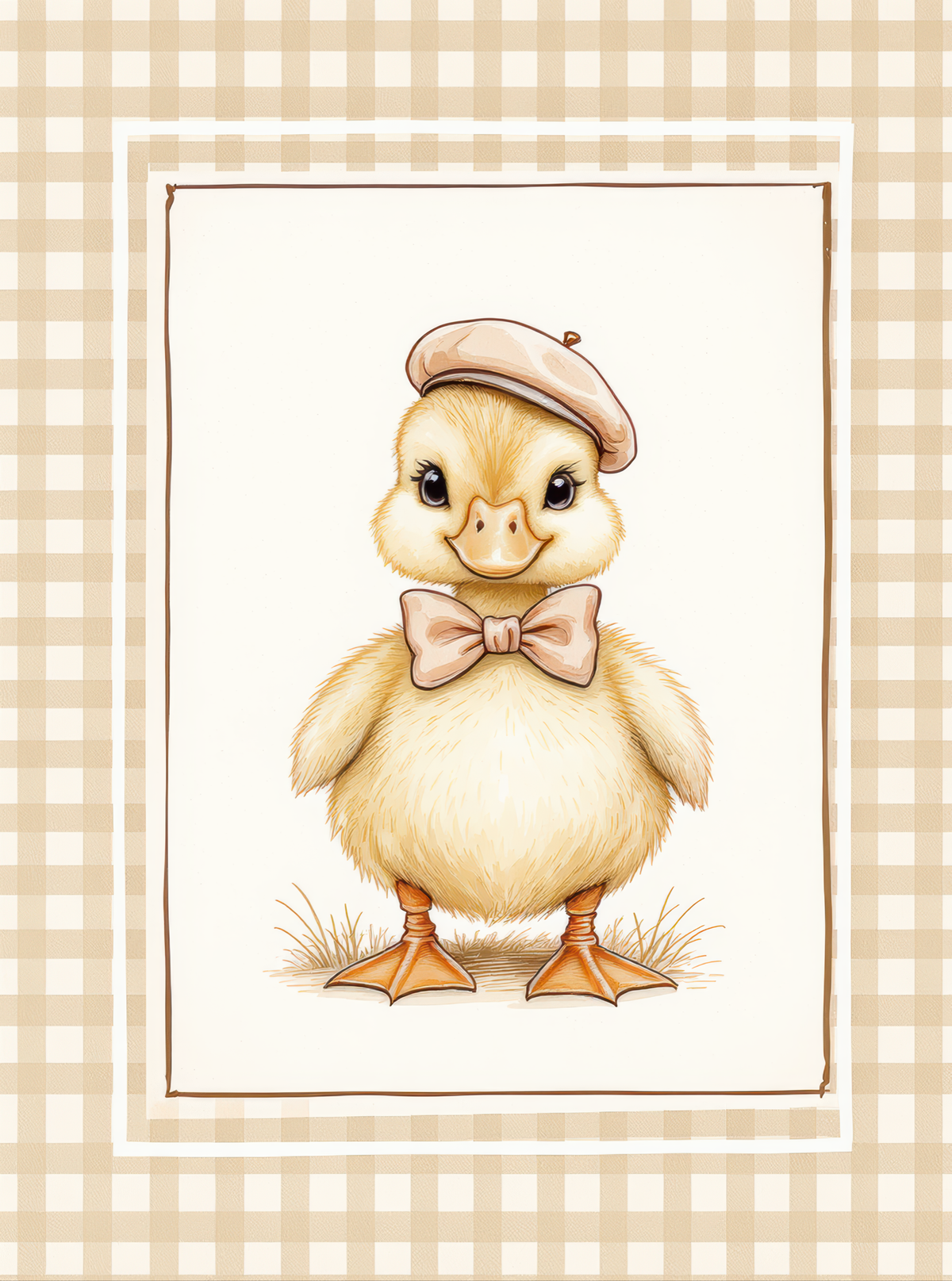 Duckling Beret Bowtie