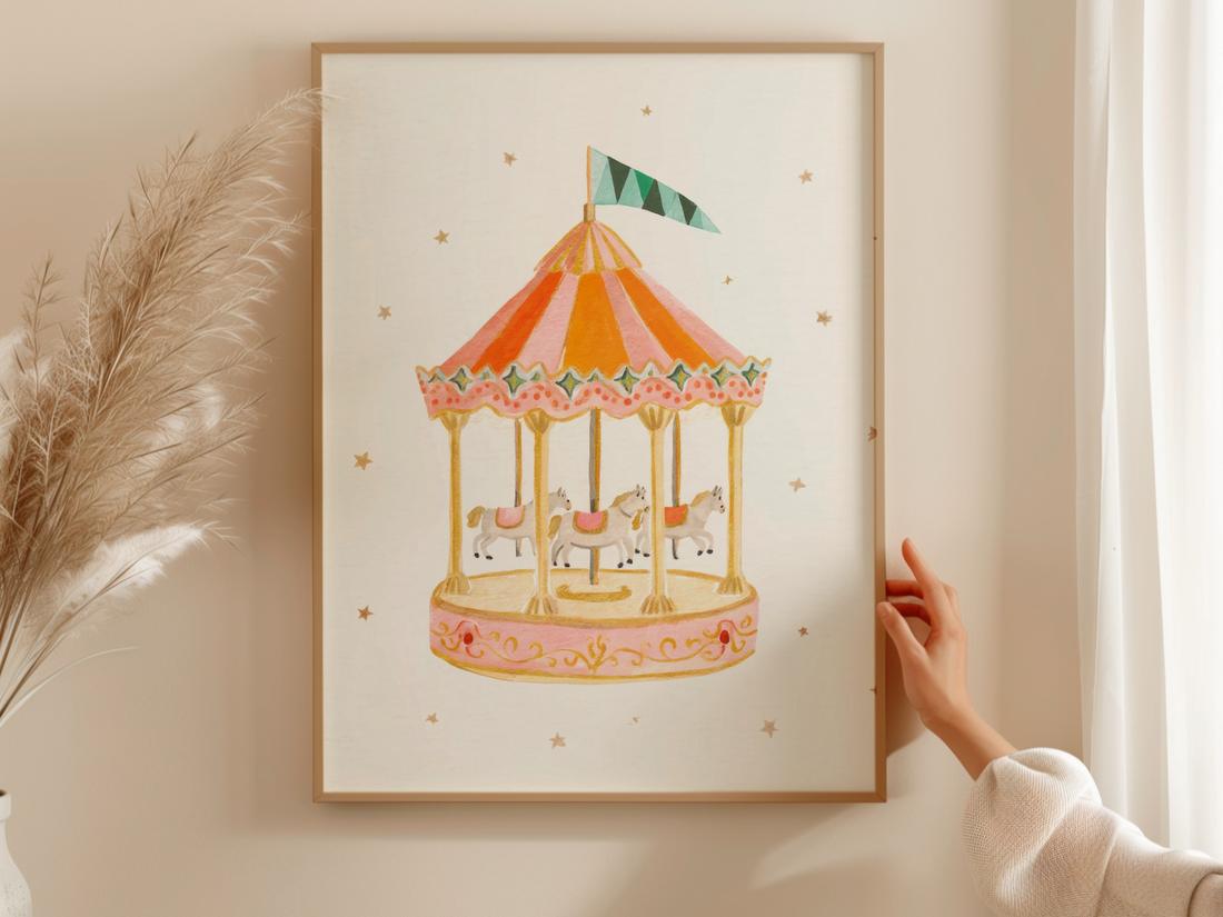 Carousel White Horses