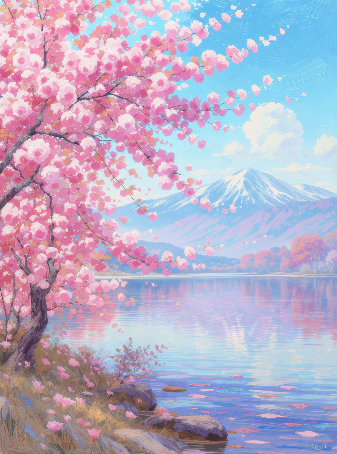 Cherry Blossom Mount Fuji
