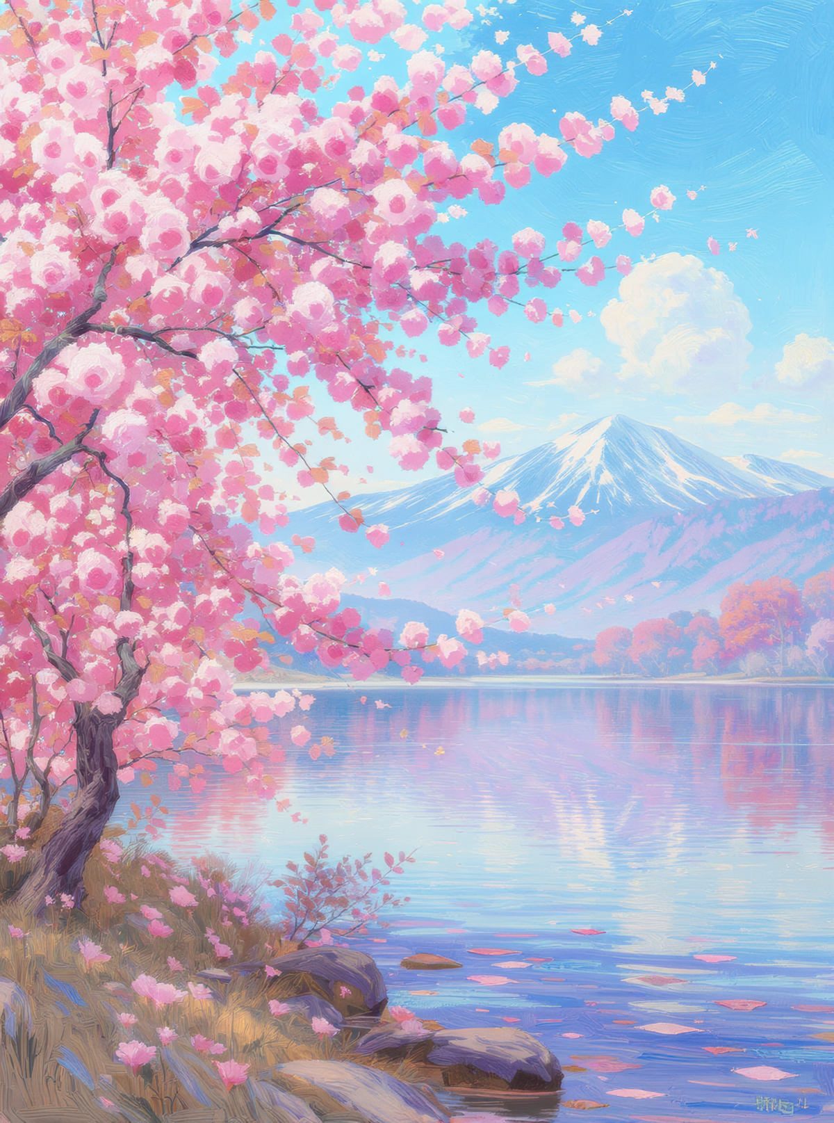 Cherry Blossom Mount Fuji