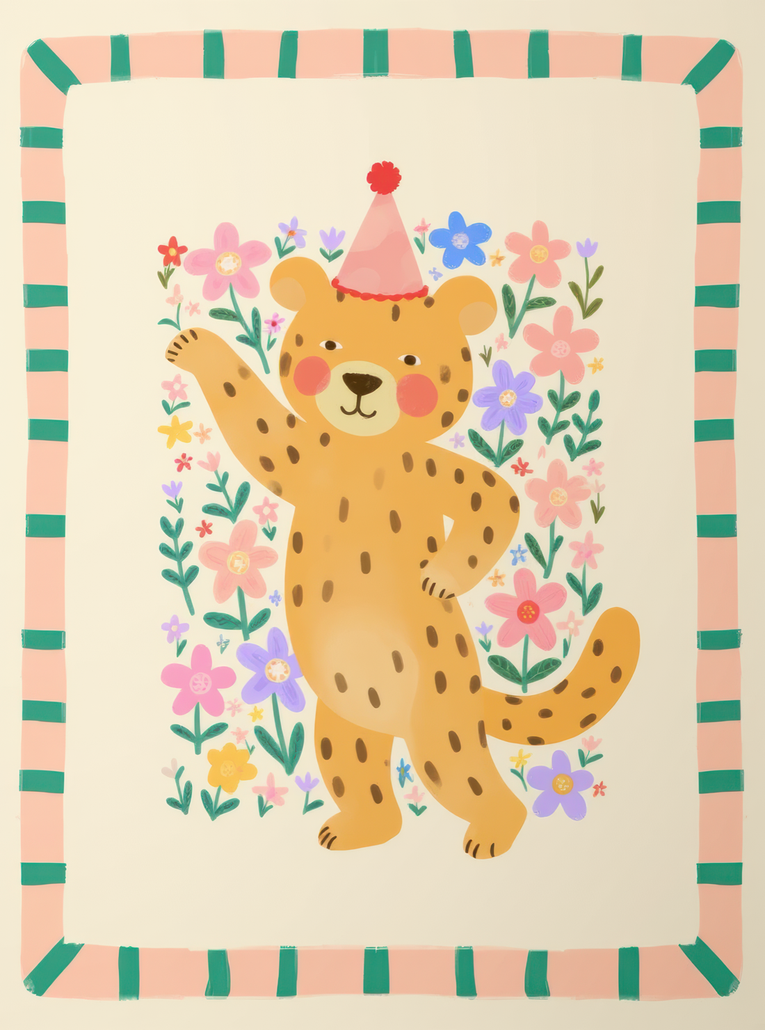 Dancing Leopard Party Hat
