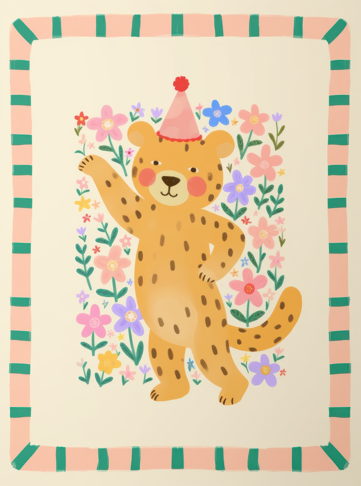 Dancing Leopard Party Hat