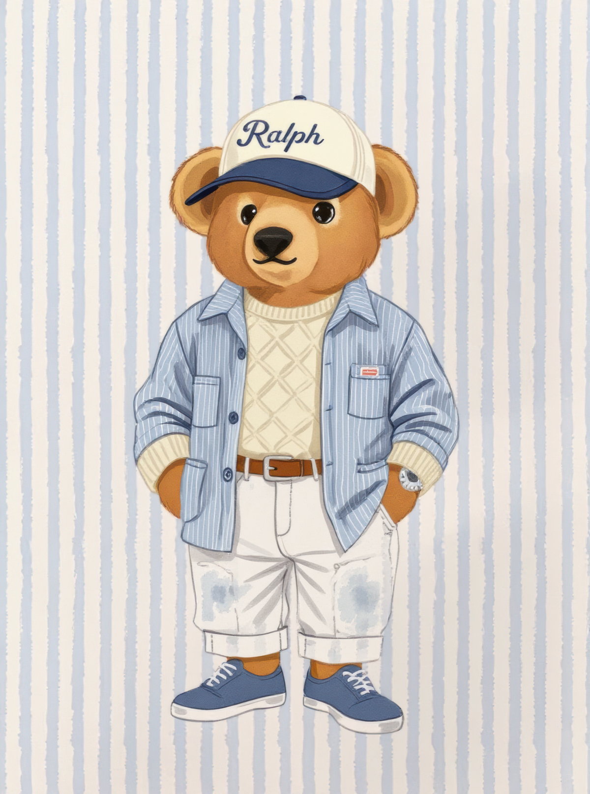 Ralph Teddy Bear Preppy Outfit