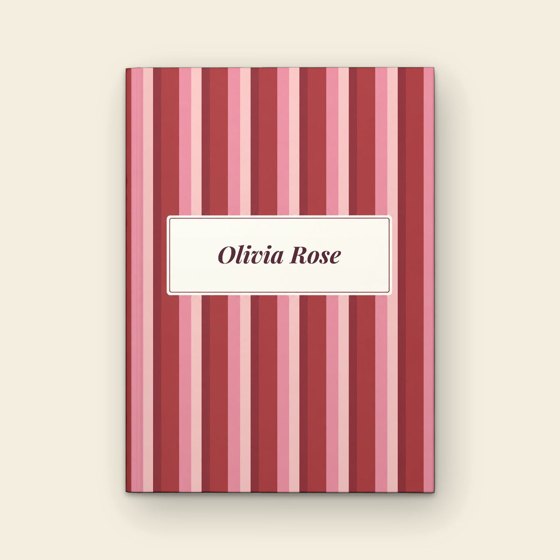 Berry Statement Stripe — Hardcover