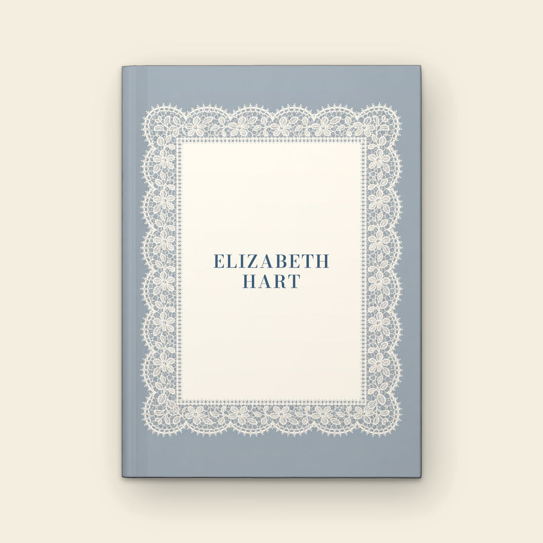 Dusty Blue Lace Frame — Hardcover