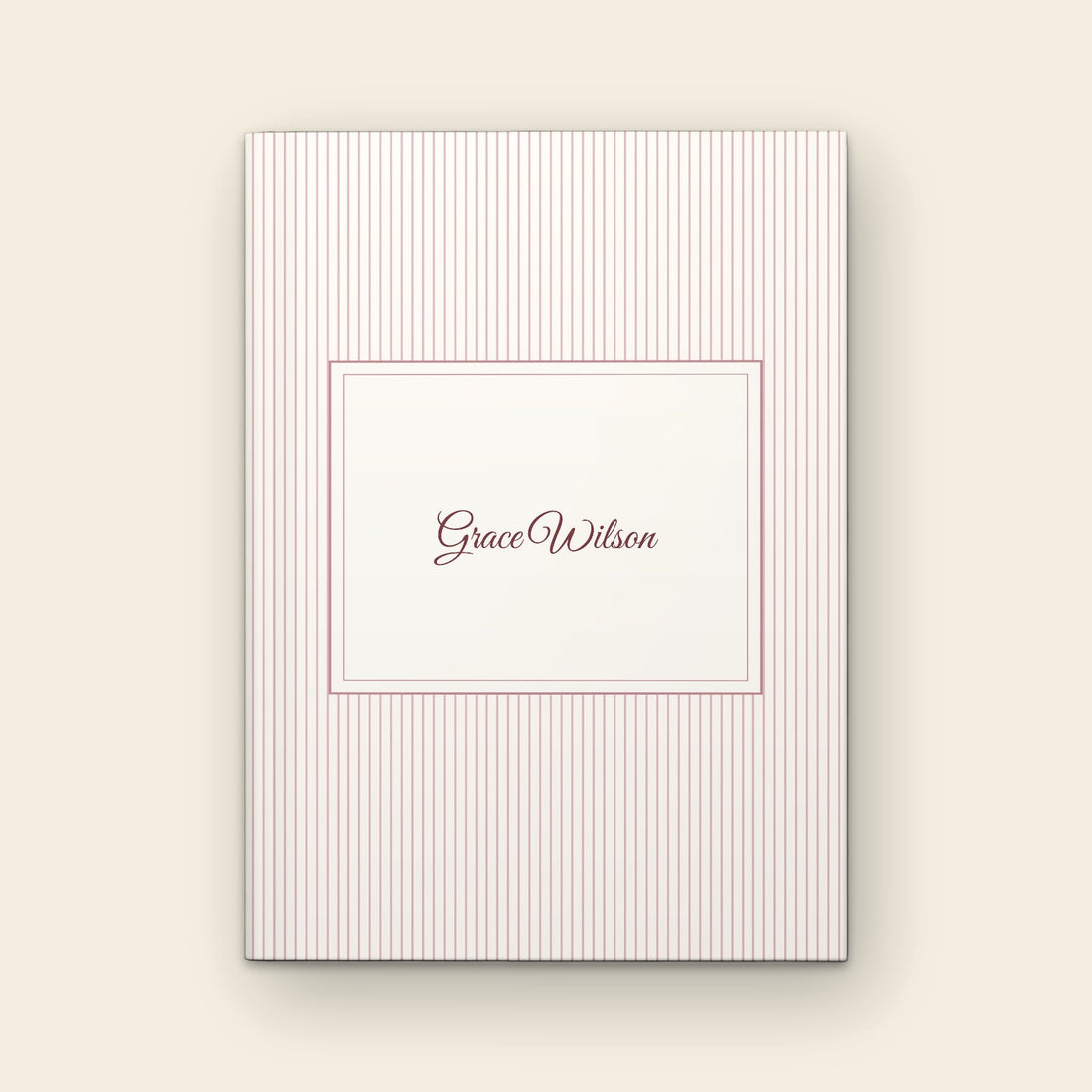 Pastel Pinstripe — Hardcover / Dusty Pink