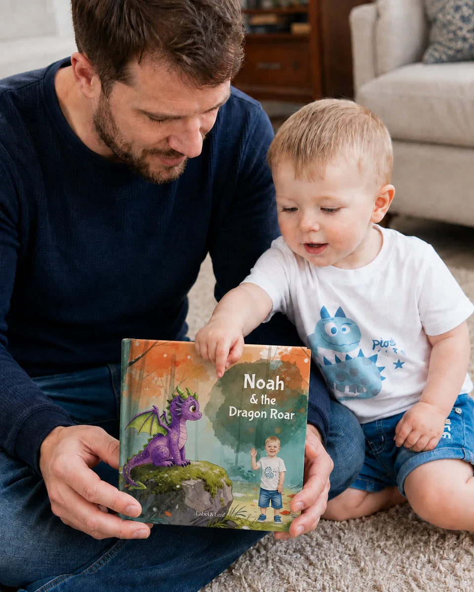 A child and an adult sharing Dragon Roar
